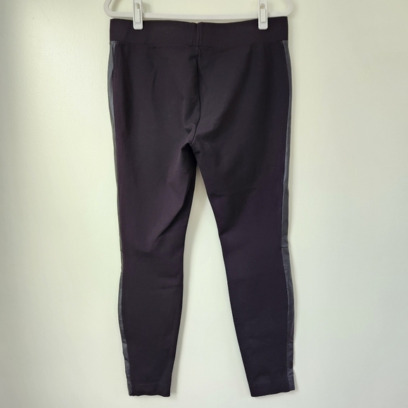 WHBM Faux Leather Panel Ponte Legging Size M - Picture 5 of 7